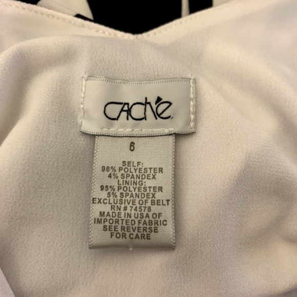 Cache Black and White Zebra Print Dress - Picture 8 of 8